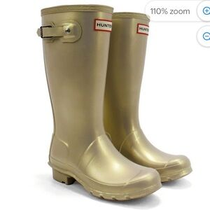 Hunter Nebula Wellington JFT6040NEB-PGL Kids 4 Gold Waterproof Rain Boot JOBB114